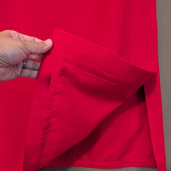 Vintage A & K Designs long red skirt - size 10 - Picture 3 of 7